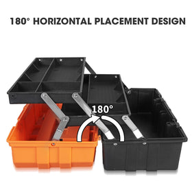 Torin 17-inch tool box transparent cover keeps small parts visible