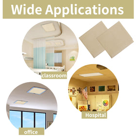 Torixqi hospital ceiling shade softens brightness for patient comfort.