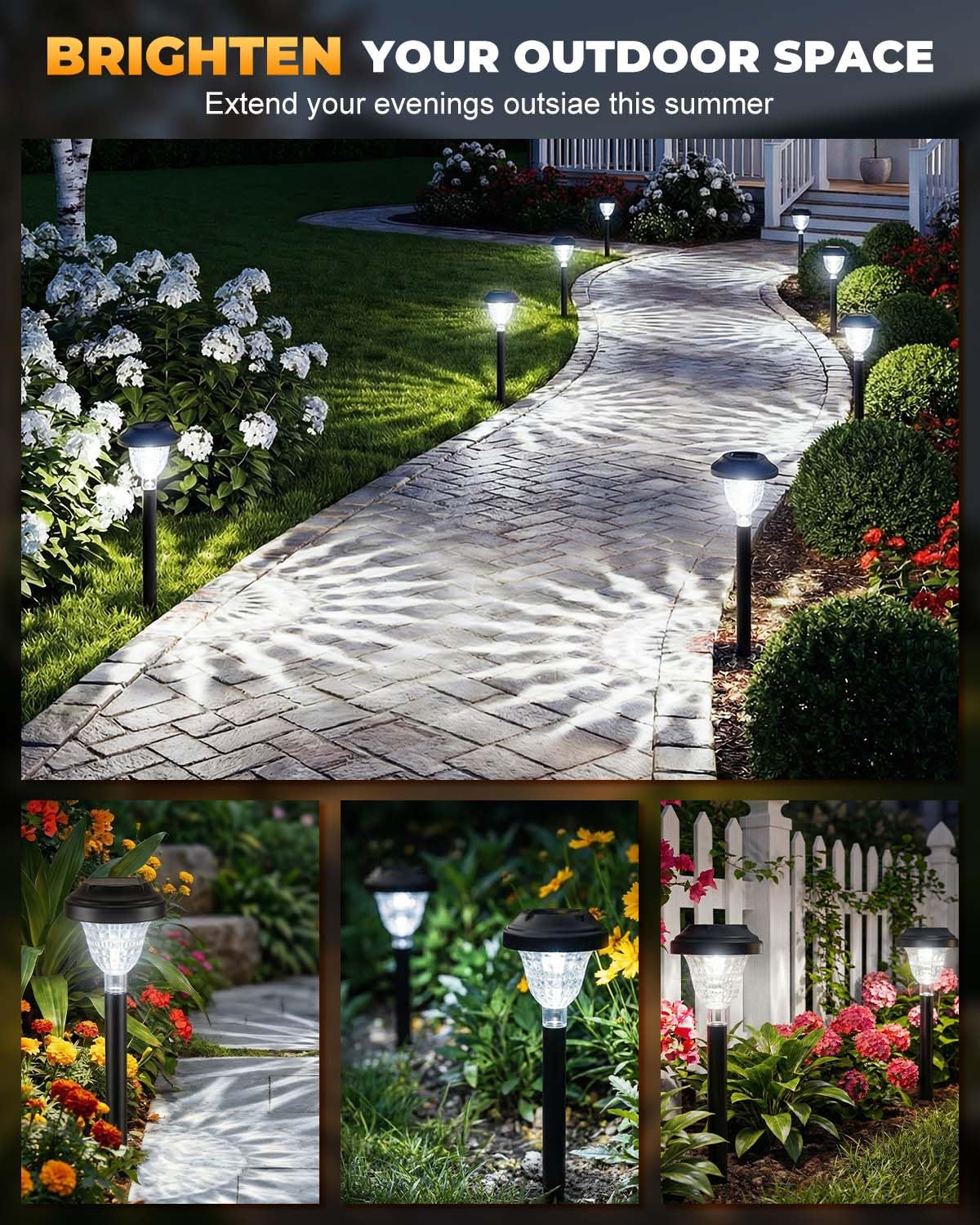 Torlaist pathway lights brighten driveways and walkways with clear visibility