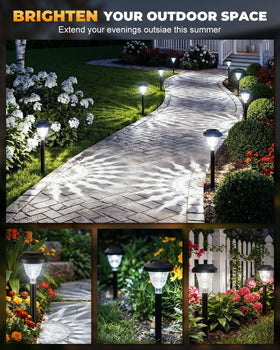 Torlaist pathway lights brighten driveways and walkways with clear visibility