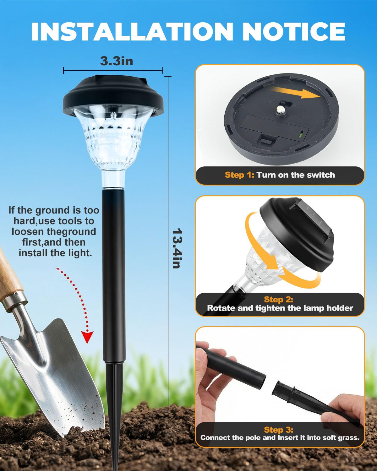 Torlaist IP44 waterproof design handles rain and frost