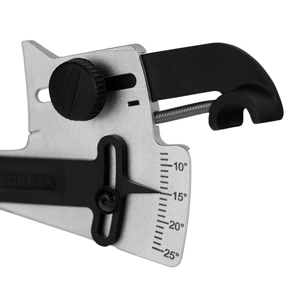 KS-123 uses geometric angle guide for repeatable sharpening adjustments