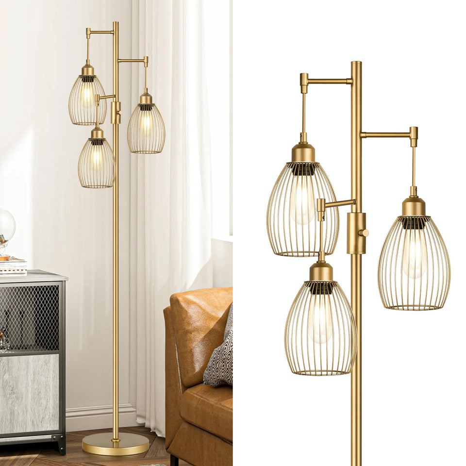 Torondo dimmable floor lamp with stepless control for customizable ambiance.