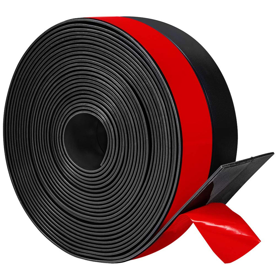 TORRAMI silicone door sweep under a door blocking drafts and conserving energy