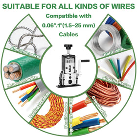 TORRIDE manual wire stripper side adjustment dial enables quick blade tuning