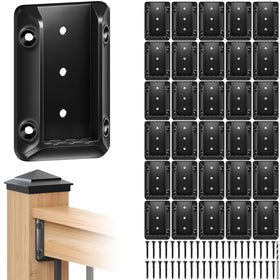 Toscoco deck bracket with three back holes for secure post connection