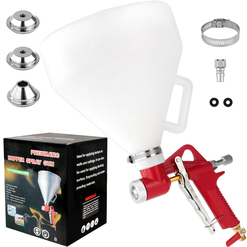 Tosucs Texture Drywall Sprayer with 1.5-gallon hopper for larger projects.