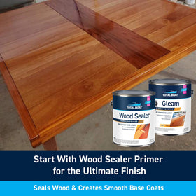 TotalBoat Gleam amber gloss on wood furniture adds warm coastal style.