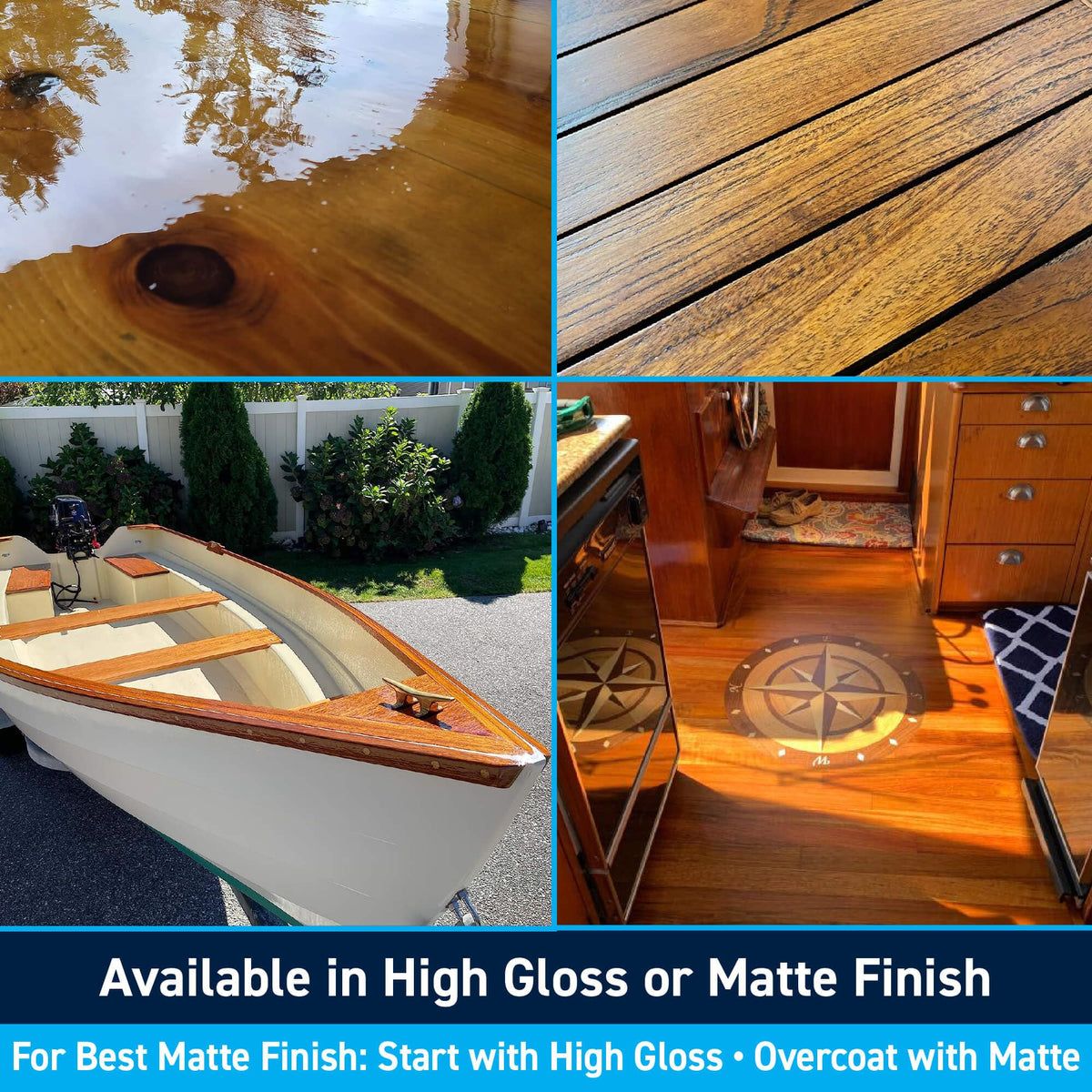 TotalBoat Lust outdoor furniture in matte finish with weather-ready protection.