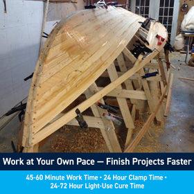 TotalBoat Thixo cures to a hard surface that can be drilled and painted.