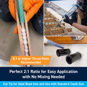 TotalBoat Thixo wets out fiberglass for strong composite repairs.