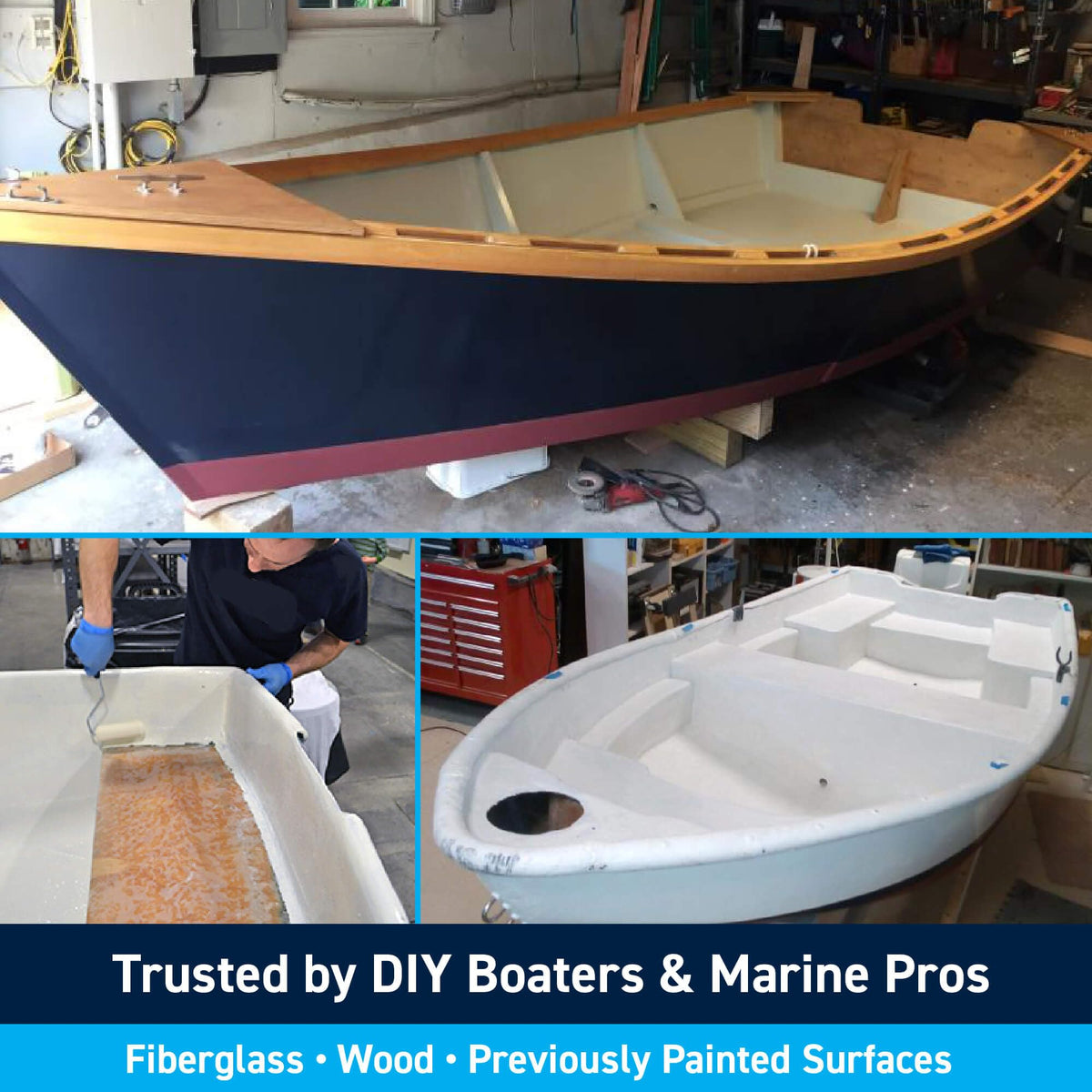 One thin coat provides solid coverage with flexibility for marine topsides.