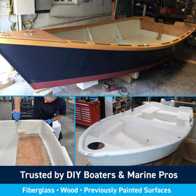 One thin coat provides solid coverage with flexibility for marine topsides.
