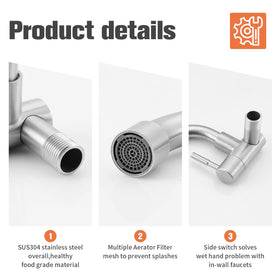 Totalize faucet in-package contents illustrate an easy setup with included tools