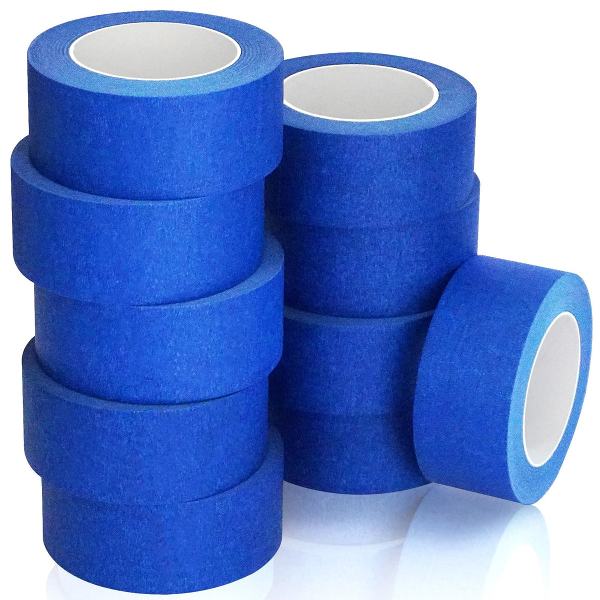TOTDTDA 2-inch blue painter's tape roll for clean edge masking on walls.
