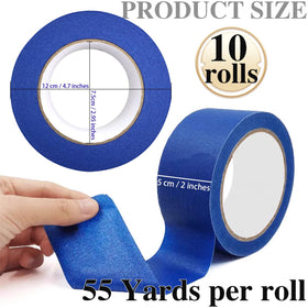 TOTDTDA easy-tear 2-inch blue tape, hand-friendly and scissors-free.