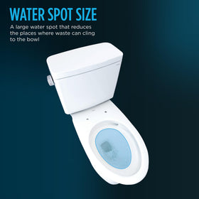 TOTO Drake standard height design offers accessible seating height for various users.