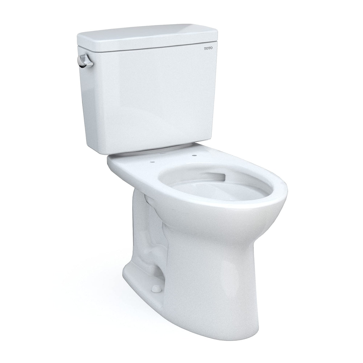 TOTO Drake toilet close-up flush demonstrates efficient rinsing and strong performance