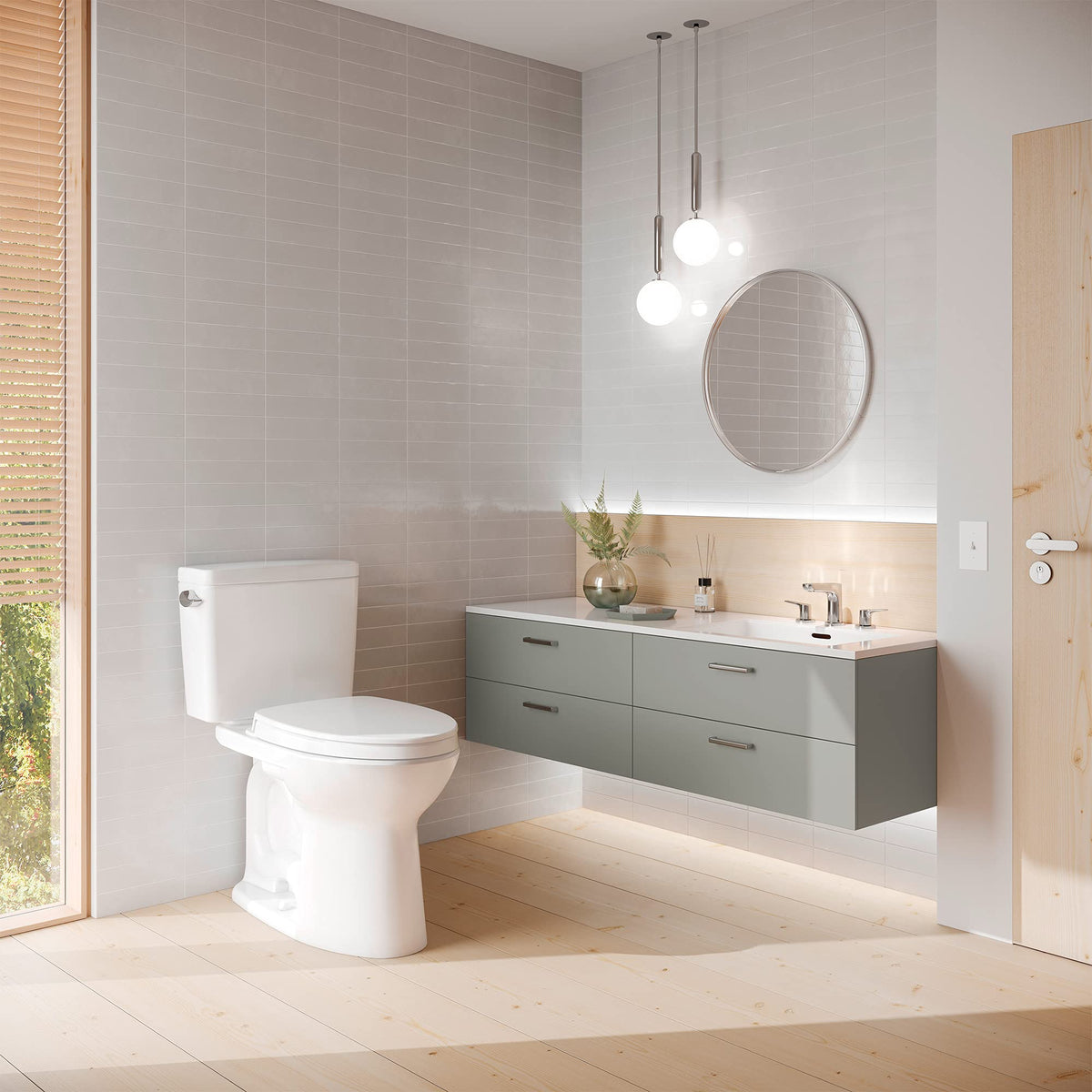 TOTO Drake 12-inch rough-in supports versatile bathroom layouts