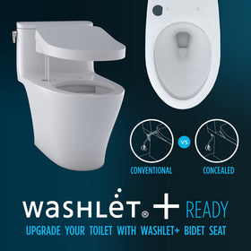 TOTO Drake WaterSense label close-up confirms efficiency for responsible flushing.