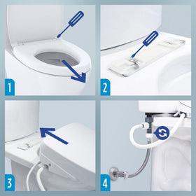 TOTO WASHLET A2 front cleanse option for targeted cleansing