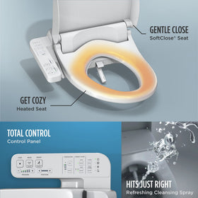 TOTO WASHLET A2 softclose lid for quiet bathroom use