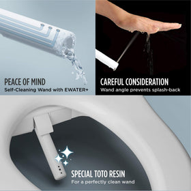 TOTO WASHLET C5 heated seat with five temperature options.