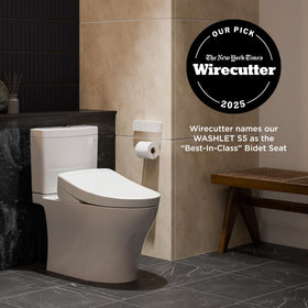 TOTO WASHLET S5 EWATER wand self-cleaning maintains hygiene before and after use.