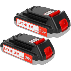 Totoplus 20V 3.0Ah battery on charger powers Black and Decker tools