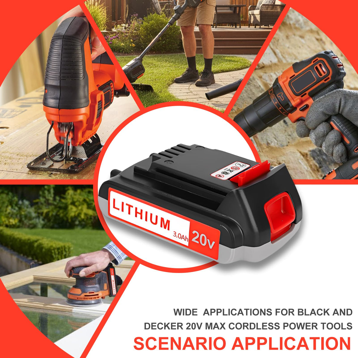 Totoplus battery powering a hedge trimmer in use