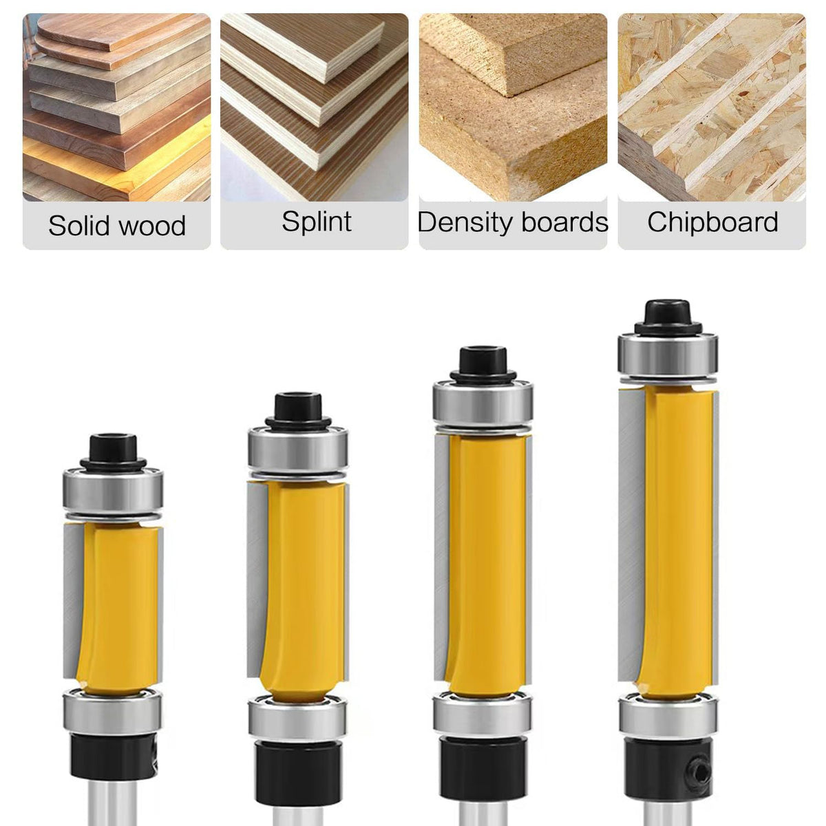 Totowood 4 piece flush trim set for versatile edge work