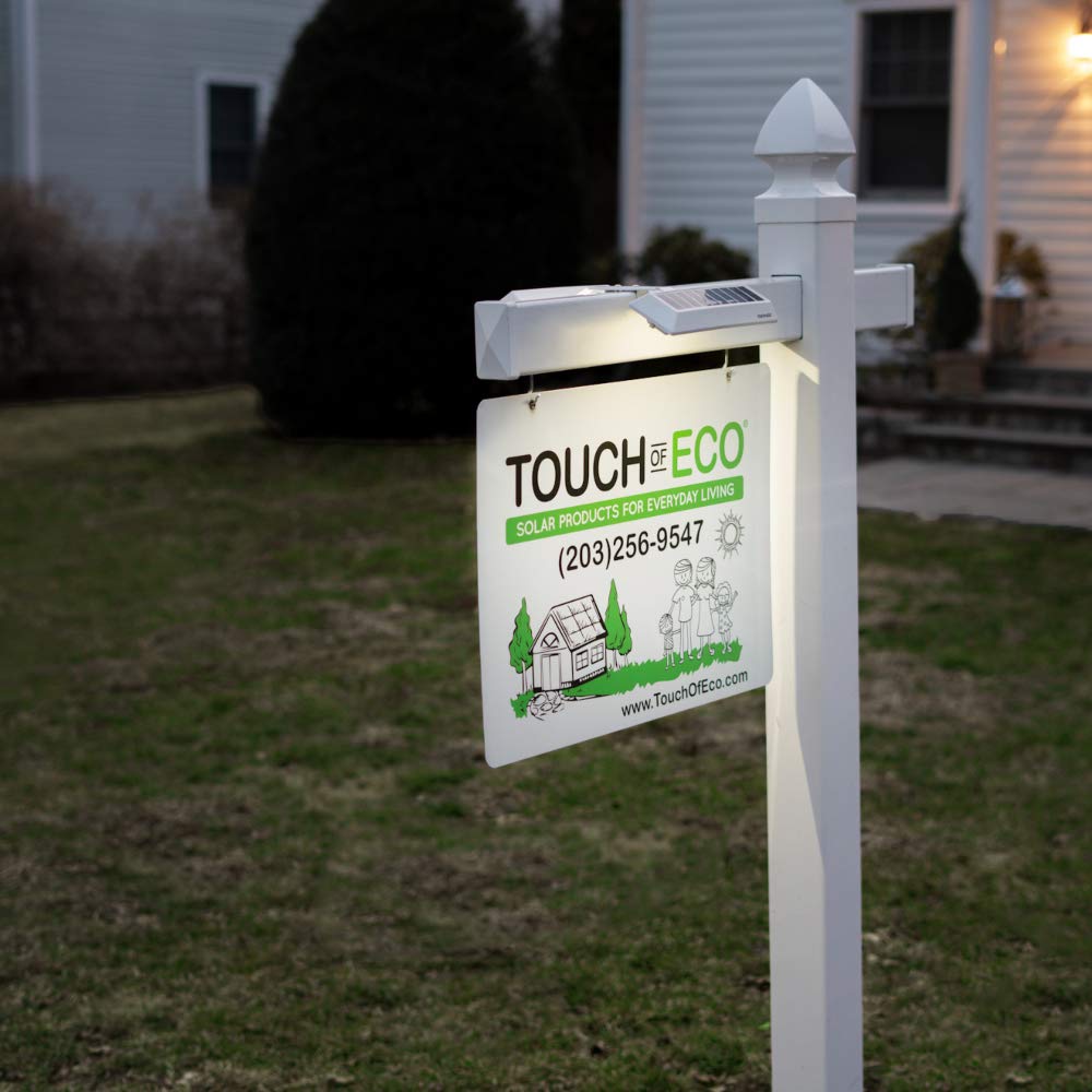 Touch Of ECO LITEAGENT PRO lit business sign after dark
