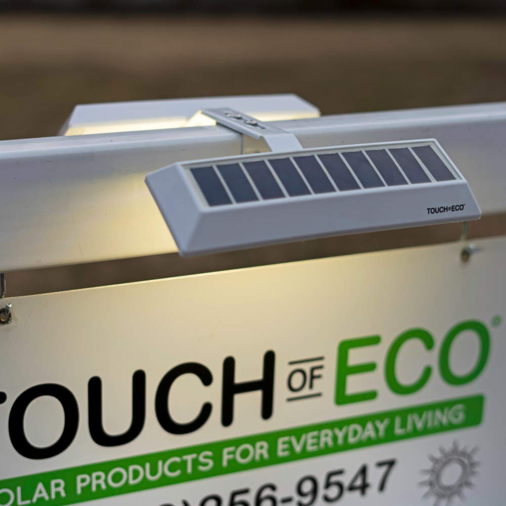 Touch Of ECO LITEAGENT PRO yard sign illuminated outdoors