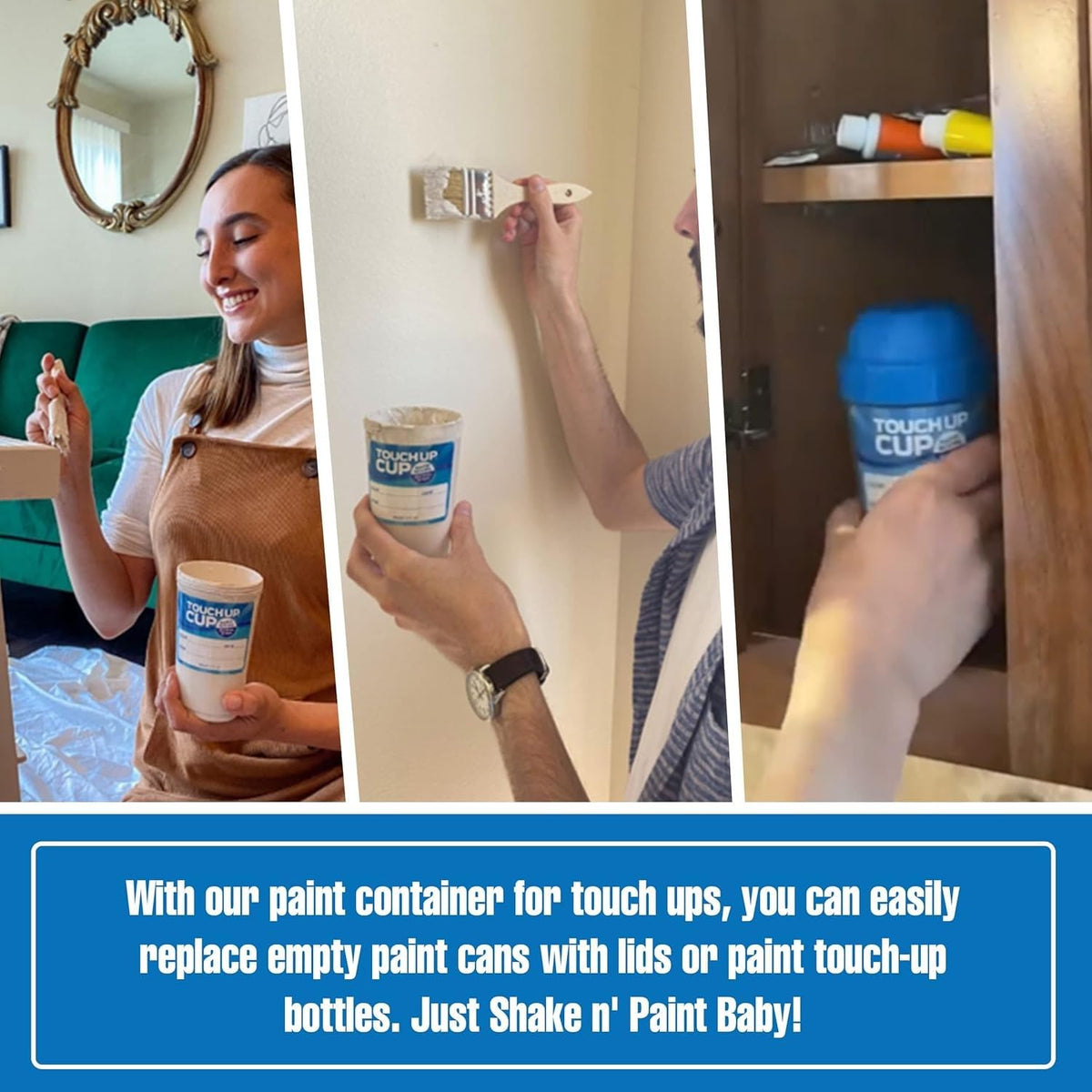 Touch Up Cup with Shark Tank seal of approval supports trusted, waste-reducing storage.