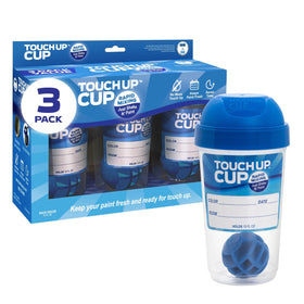 Touch Up Cup 3-pack stores leftover paint for quick touch-ups.