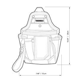 ToughBuilt ClipTech Warehouse Pouch designed for long-lasting durability