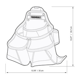 ToughBuilt Framer Pouch on the jobsite helps stay organized.