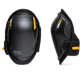 ToughBuilt GelFit Rocker knee pads – front view, cushioned protection for hard work surfaces.