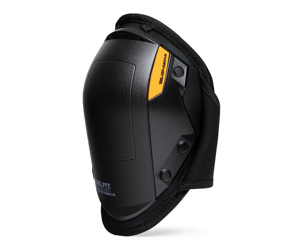 ToughBuilt GelFit Rocker knee pads – rocker shell close-up, side-to-side mobility.
