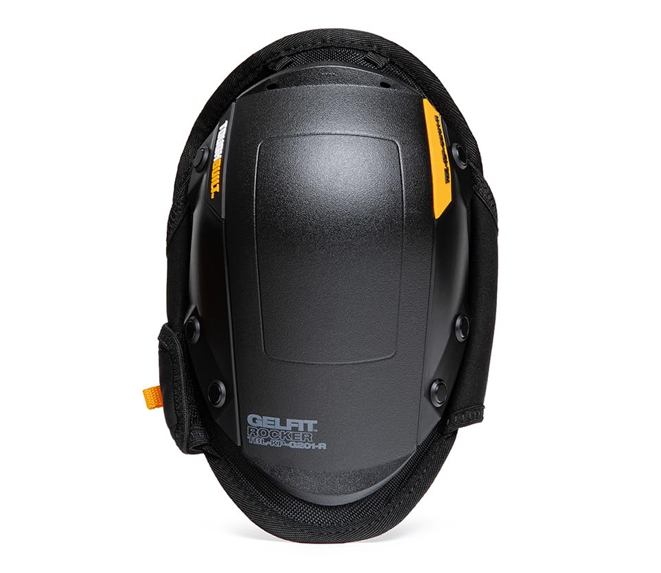 ToughBuilt GelFit Rocker knee pads – side view, ergonomic fit for extended wear.