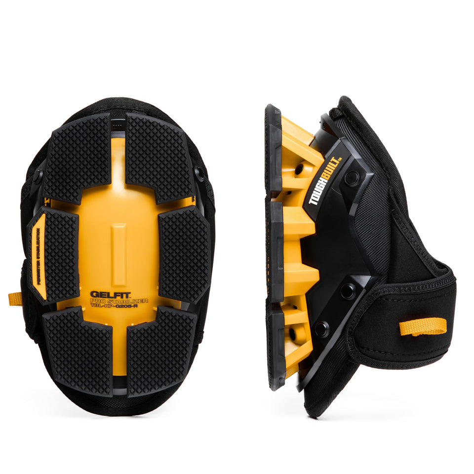 ToughBuilt GelFit Stabilizer Knee Pad with outer shell provides durable protection on tough surfaces