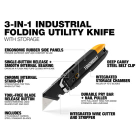 ToughBuilt H4-12-IST scraper edge designed for clean surface scraping.