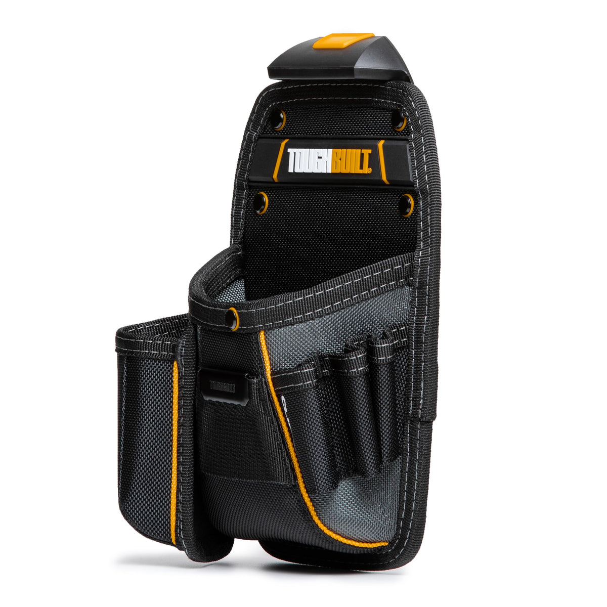 Nail puller sleeve ready for use with leverage on ToughBuilt holster