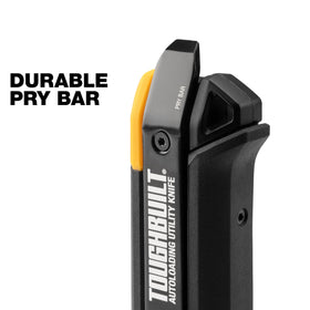ToughBuilt quick-change mechanism close-up—easy blade swap without tools.