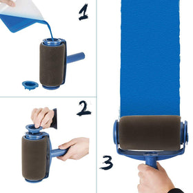 Tourace paint edger for crisp edge lines along trim
