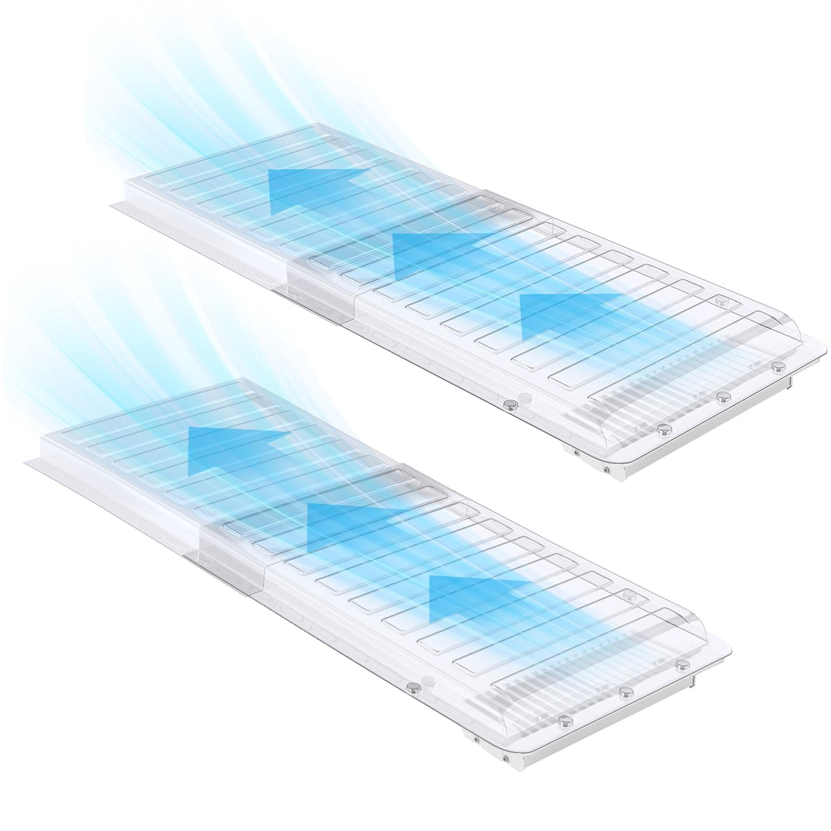 Touri 2-pack magnetic air vent extender under furniture for targeted airflow