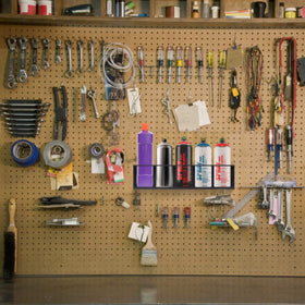 Compact 16.5 inch width and 3.5 inch depth maximize wall storage.