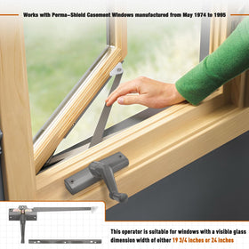 Touri fits Perma-Shield casement windows from 1974 to 1995