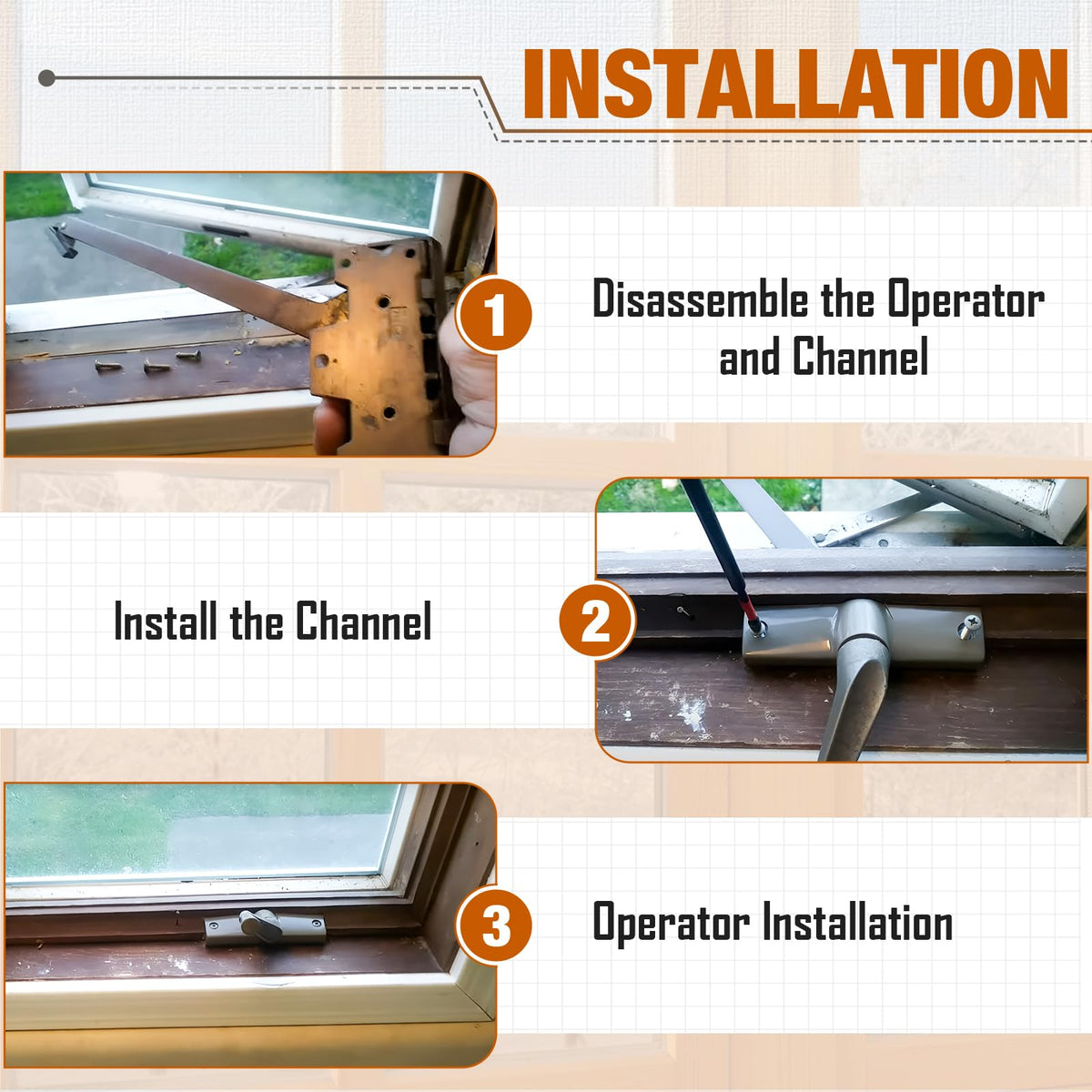 Touri compatibility with Perma-Shield casement windows, 1974-1995.
