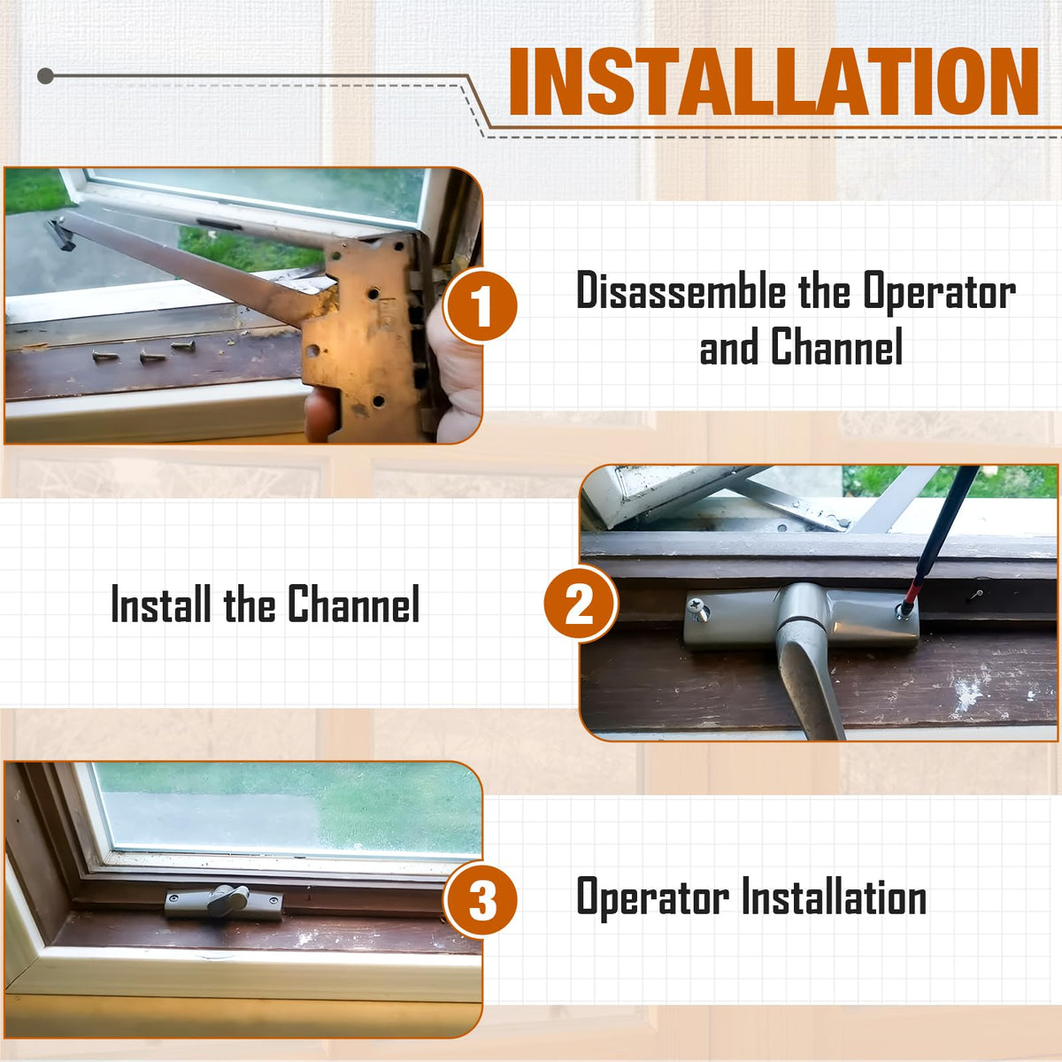 Touri left-side operation improves smoother window action on older casements